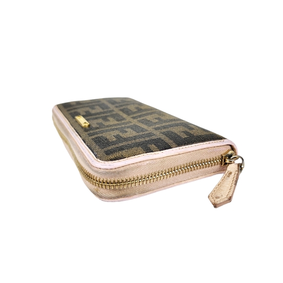 Fendi Zucca Zip Around Coated Canvas Wallet - Picture 3 of 6